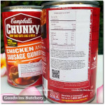 Soup Campbell's USA CHUNKY CHICKEN & SAUSAGE GUMBO SOUP 18.8oz 533g (14g protein/can)